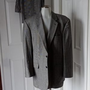 Jos. A. Bank black & white check 2 piece suit 44LG